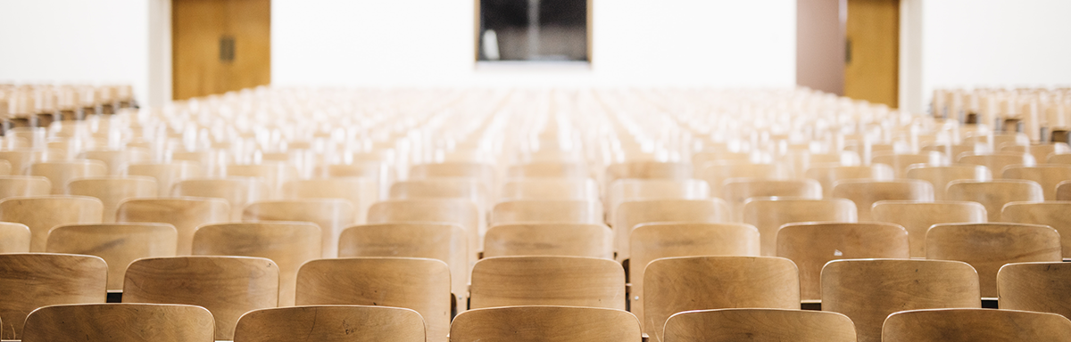 Ein Leerer Hörsaal ohne Studenten